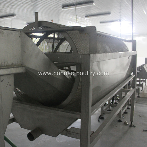 chicken slaughterhouse water feather separator